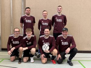 Faustball Männer 1 steigen in der Halle in die Verbandsliga Baden auf