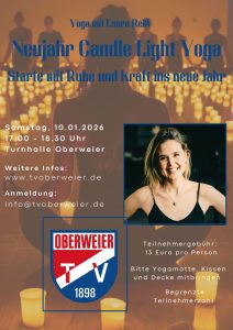 Neujahr Candle Light Yoga beim TV Oberweier